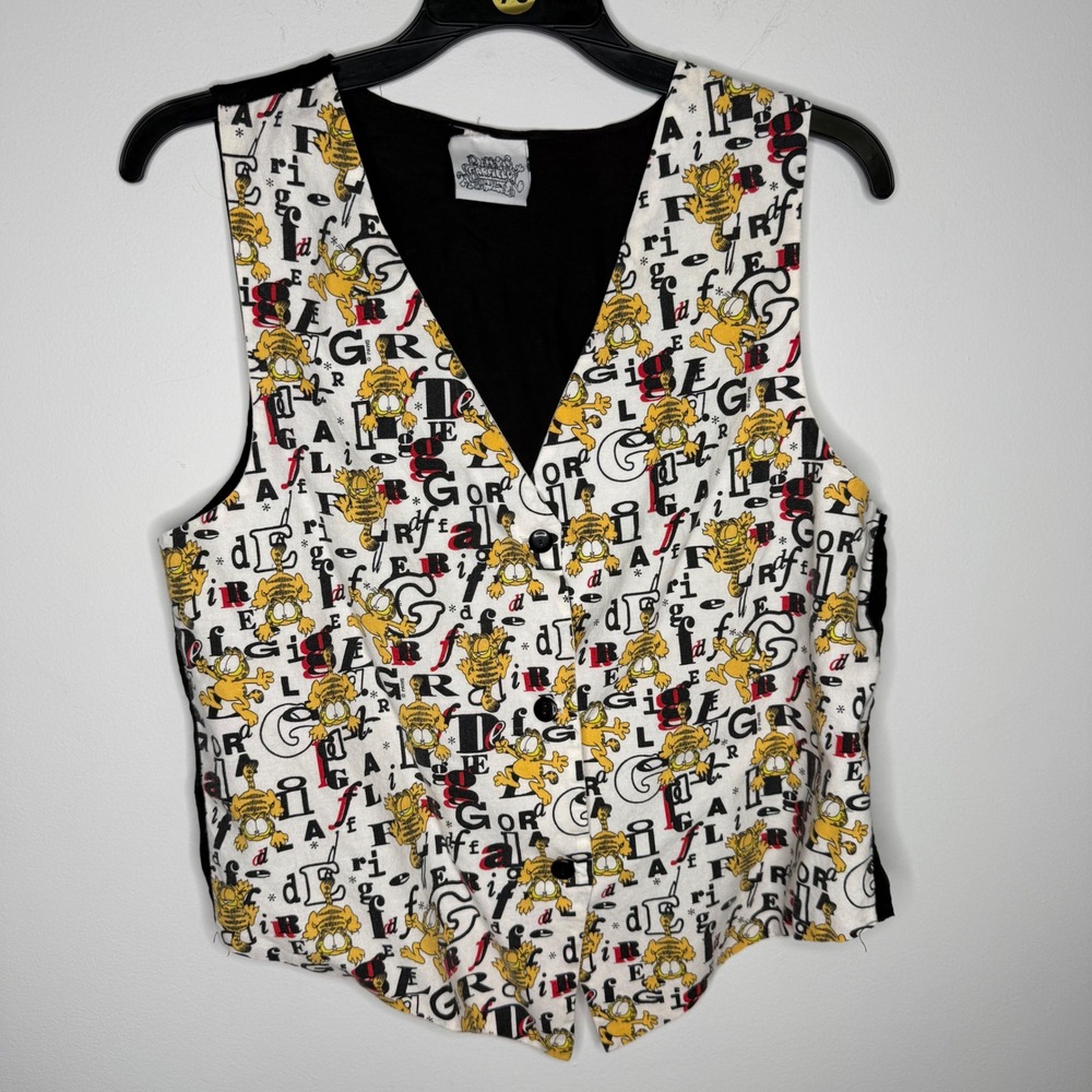 C27 United Features‎ SyndicateVintage Garfield Vest UnitedFeatures SyndicateOS